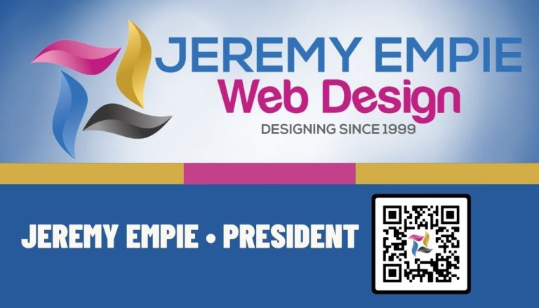 Jeremy Empie Web Design - Front