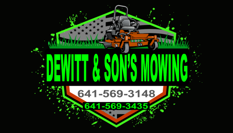 Dewitt & Sons Mowing - Front